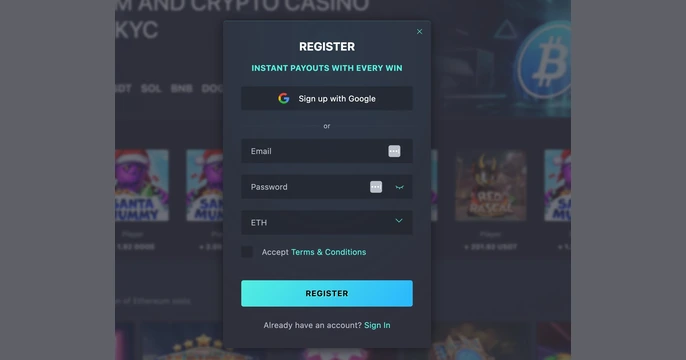 Ethereum Casino Login